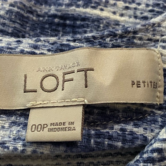 Ann Taylor Loft Petite Space Dye Shift Dress - Picture 9 of 10